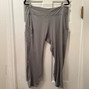 Leggings Depot Light Grey High-Waist Full-Length Leggings